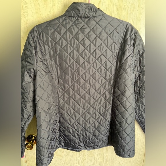 BROOKS BROTHERS navy Blue Lightweight Quilted Field Jacket Sz 16 - Picture 8 of 12